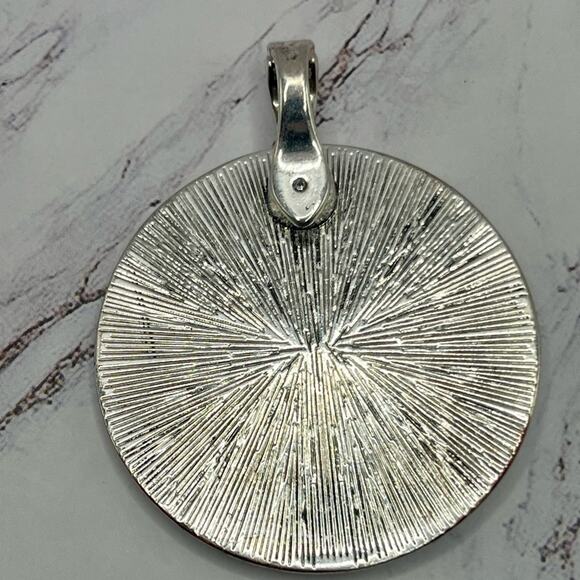 Tree of Life large silver tone pendant - Picture 2 of 6
